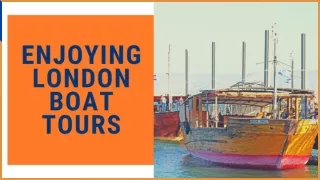 Enjoying London Boat Tours