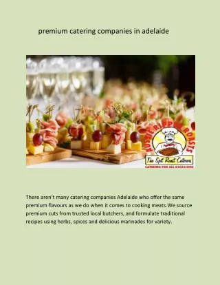 premium catering companies in adelaide