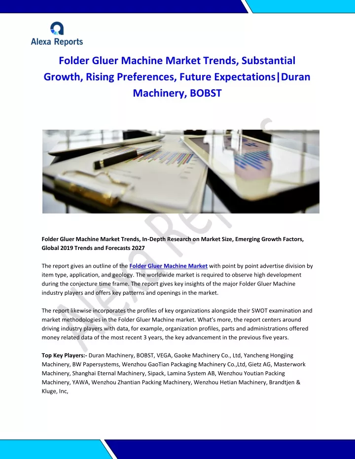 folder gluer machine market trends substantial