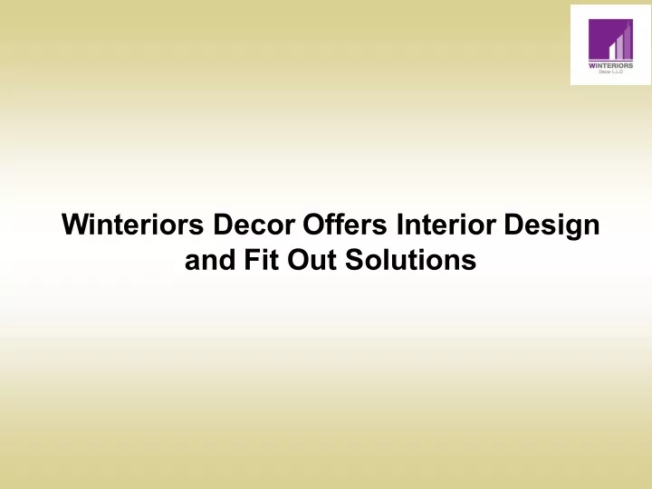 winteriors decor offers interior design