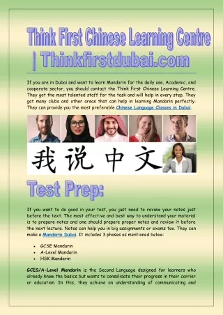 if you are in dubai and want to learn mandarin