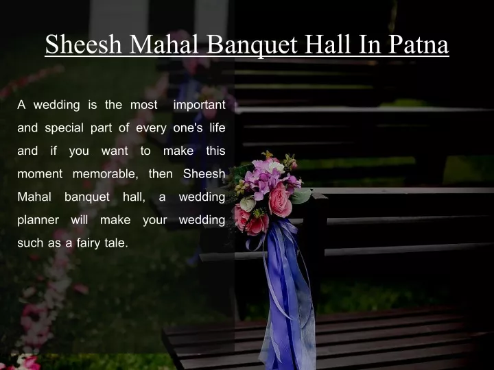 sheesh mahal banquet hall in patna