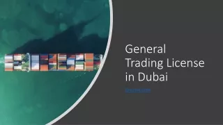 How to get a general trading license in Dubai