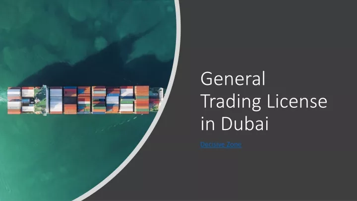 general trading license in dubai