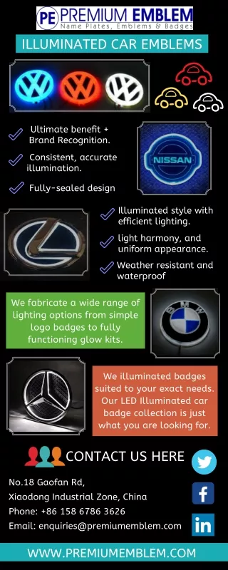 illuminated car emblems