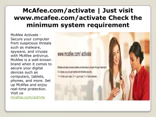 mcafee com activate just visit www mcafee