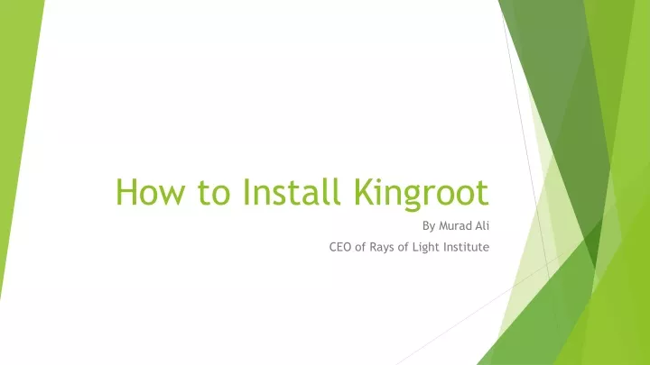 how to install kingroot
