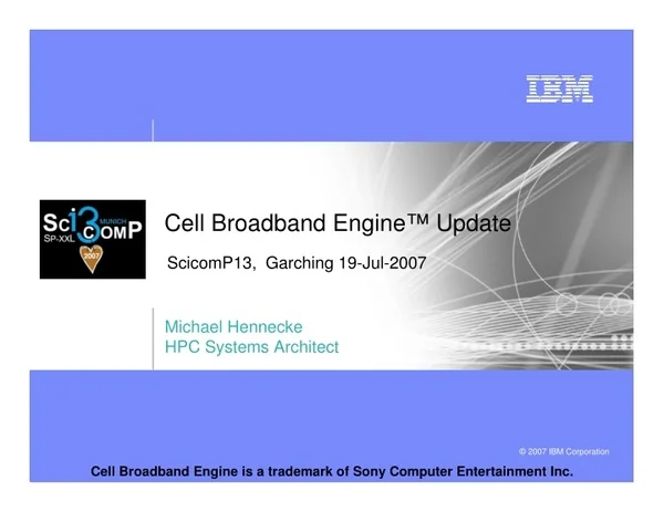 cell broadband engine update