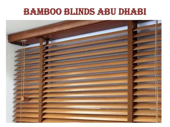 bamboo blinds abu dhabi