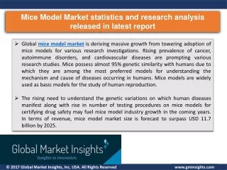 mice model market statistics and research