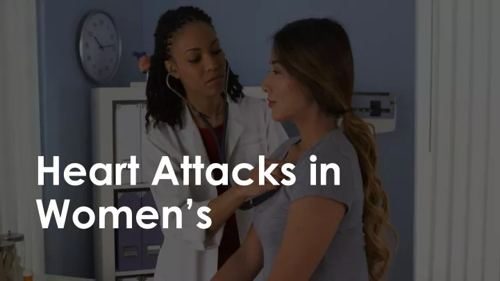 heart attacks in women s