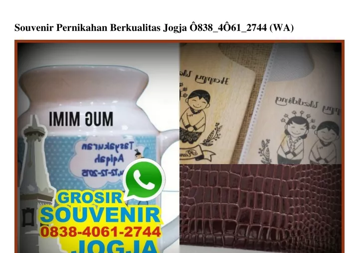 souvenir pernikahan berkualitas jogja