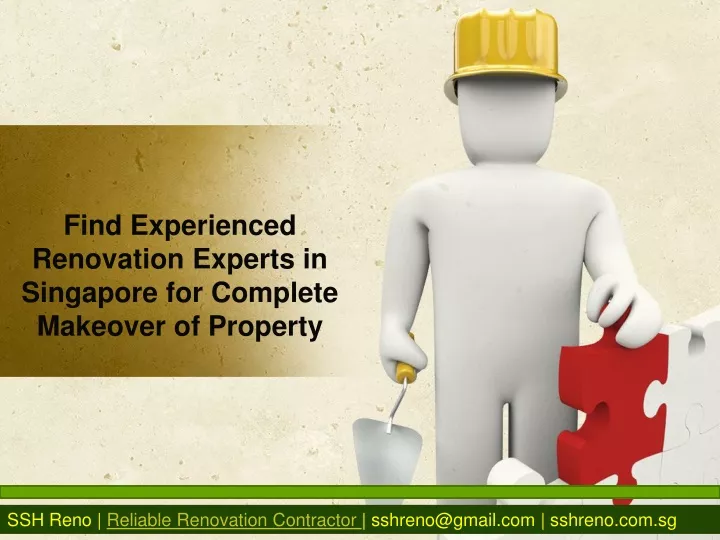 find experienced renovation experts in singapore