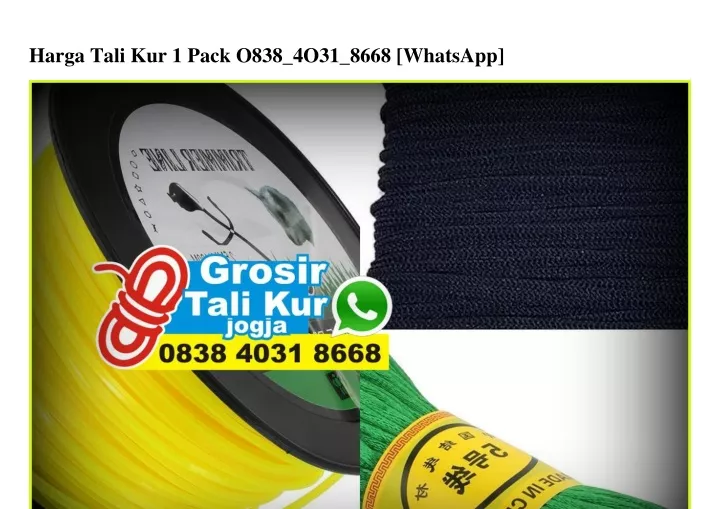 harga tali kur 1 pack o838 4o31 8668 whatsapp