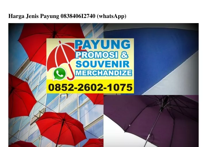 harga jenis payung 0838406i2740 whatsapp