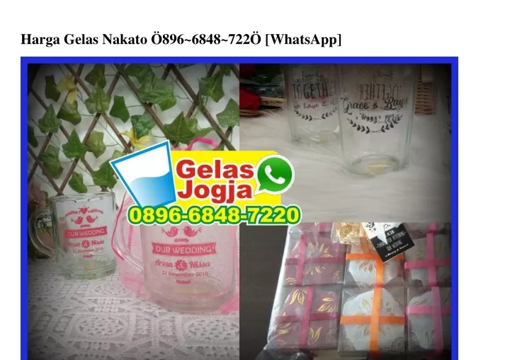 harga gelas nakato 896 6848 722 whatsapp