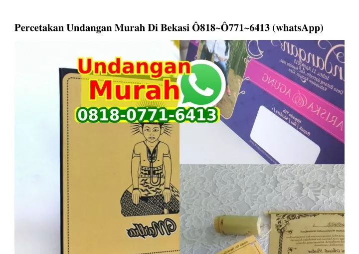 percetakan undangan murah di bekasi 818 771 6413