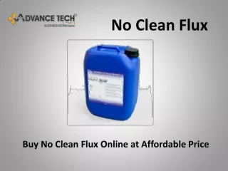 no clean flux