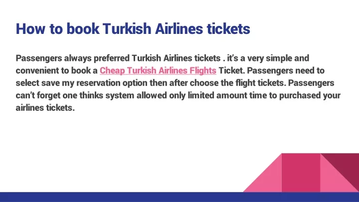 how to book turkish airlines tickets