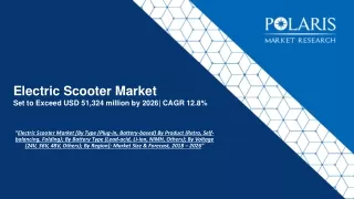 electric scooter market set to exceed usd 51 324 million by 2026 cagr 12 8