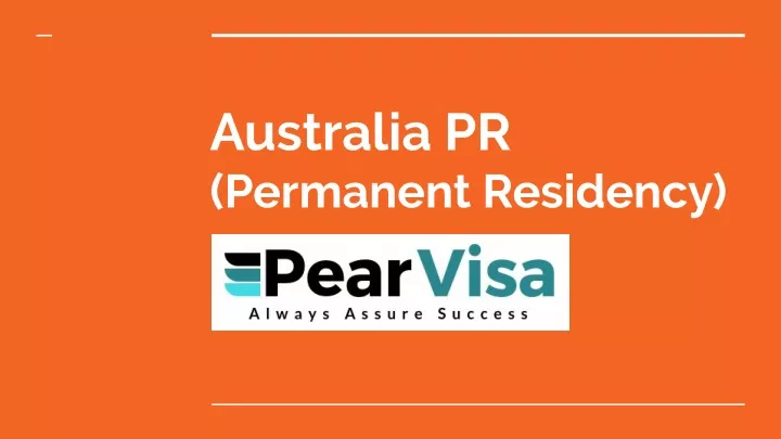 australia pr permanent residency