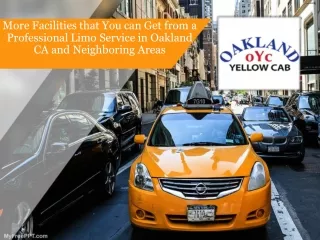 More Facilities that You can Get from a Professional Limo Service in Oakland CA and Neighboring Areas