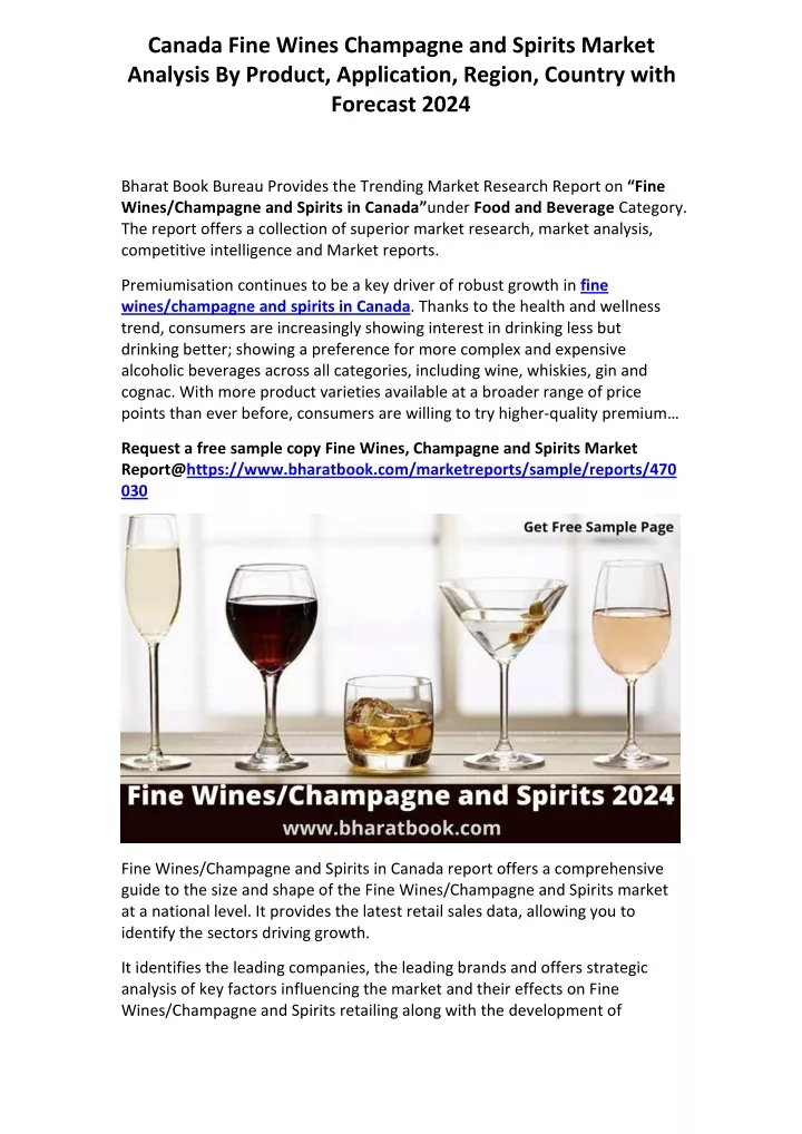 canada fine wines champagne and spirits market