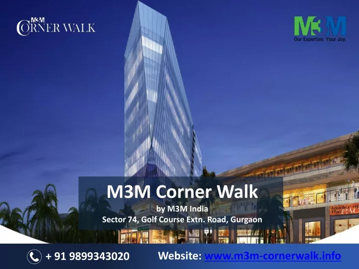 m3m corner walk by m3m india sector 74 golf