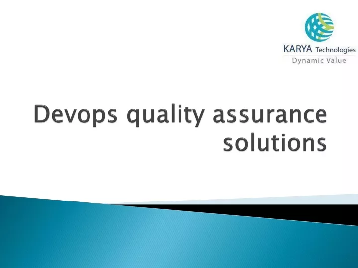 devops quality assurance solutions