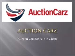 Auction Cars for Sale in Ghana