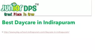 best daycare in indirapuram