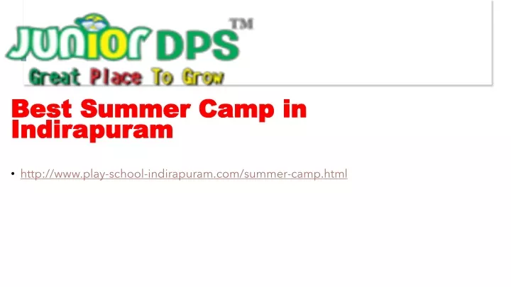best summer camp in indirapuram