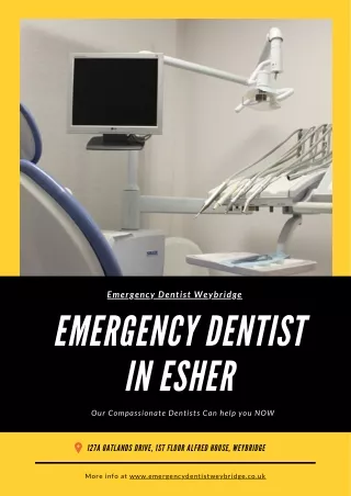 Same Day Appointment For Emergency in Esher