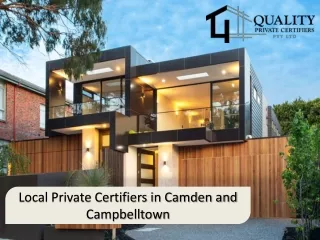 local private certifiers in camden and campbelltown