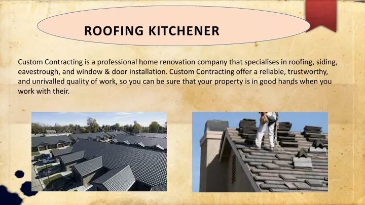 roofing kitchener