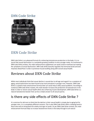 DXN Code Strike