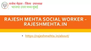 rajesh mehta social worker rajeshmehta in
