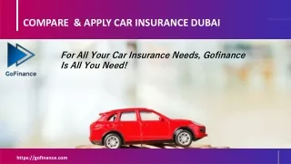 Compare Car Insurance Dubai