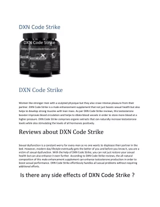 DXN Code Strike