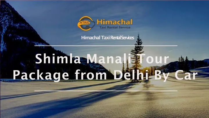 himachal taxi rental services