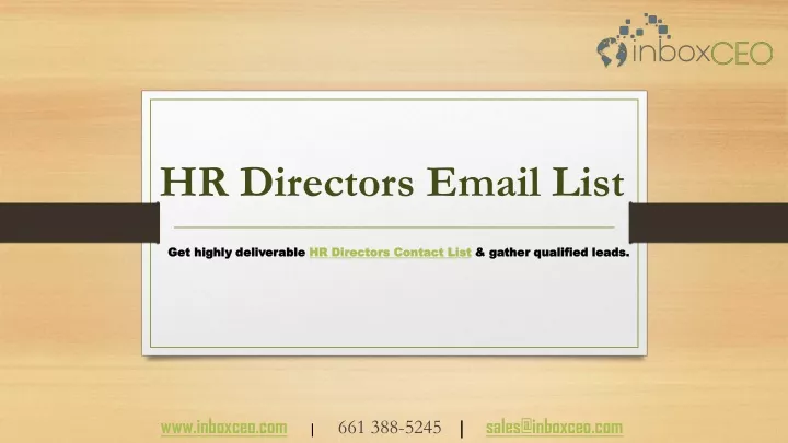 hr directors email list