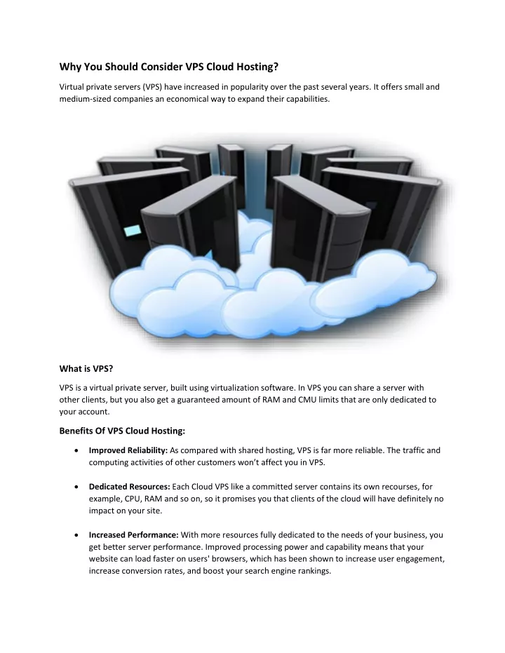 why you should consider vps cloud hosting