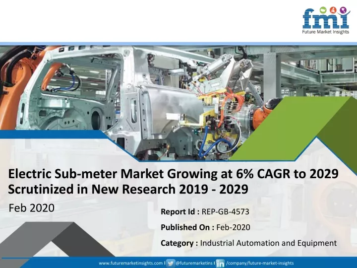 electric sub meter market growing at 6 cagr