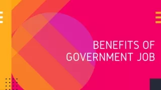 Benefits of Government Jobs