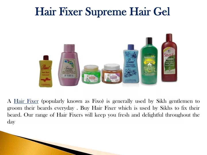 hair fixer supreme hair gel