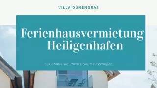 Erschwingliche Ferienhausvermietung Heiligenhafen - Villa Duenengras