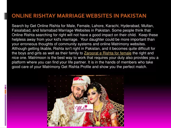 online rishtay marriage websites in pakistan