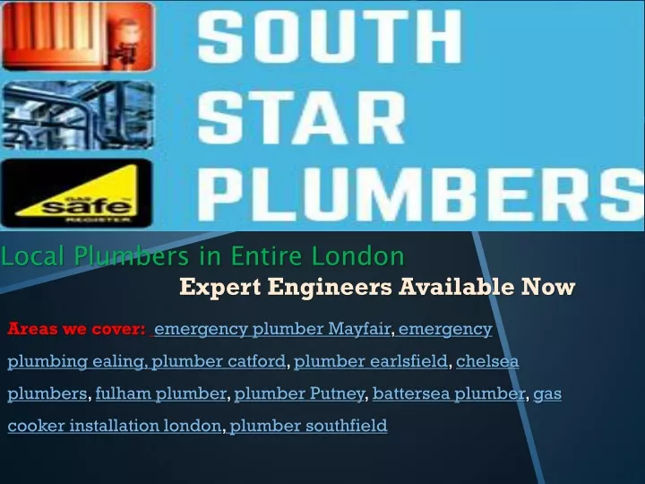 local plumbers in entire london