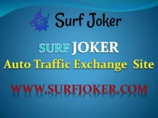 Surf Joker - The Best Free Traffic Exchange Site
