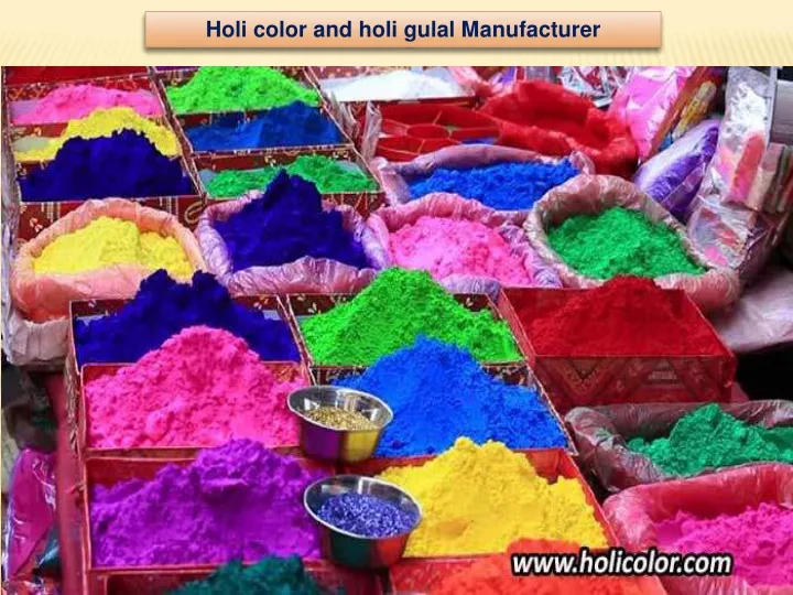 holi color and holi gulal manufacturer